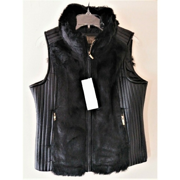 Fur Vest w/ Leather